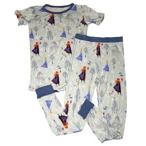 Little Sleepies Disney Frozen Anna and Elsa Bamboo Panama Set Kids 7-8